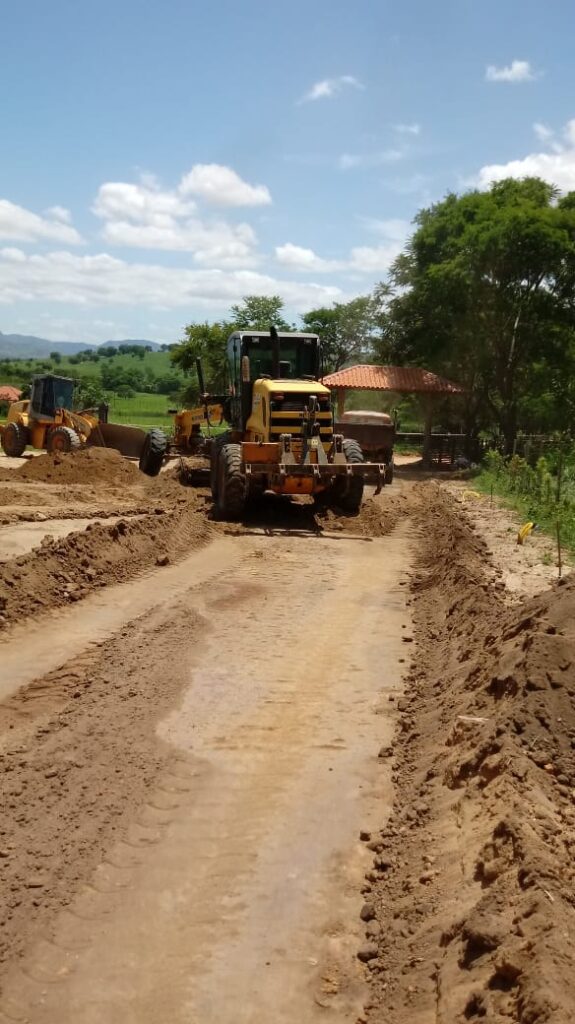 Portfólio de Jardinagem, momento em que as obras na fazenda se iniciaram